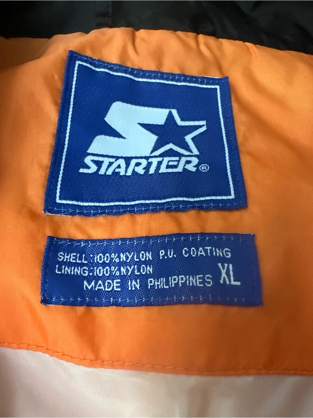 Vintage Starter Tennessee Volunteers Jacket Orange Full Zip Windbreaker Men’s L